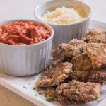 PETISCO DE FILÉ A PARMEGIANA
